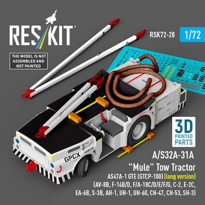 ResKit RSK72-0028 - 1:72 A/S32A-31A Mule Tow Tractor AS47A-1 GTE (GTCP-100) (lon