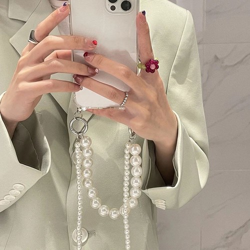 Élégante Coque Téléphone Transparente avec Cordon pour PERLE pour Série Iph - Photo 6 sur 35
