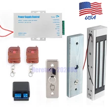 280KG Home Security Electric Magnetic lock Door Access Remote Control System Kit