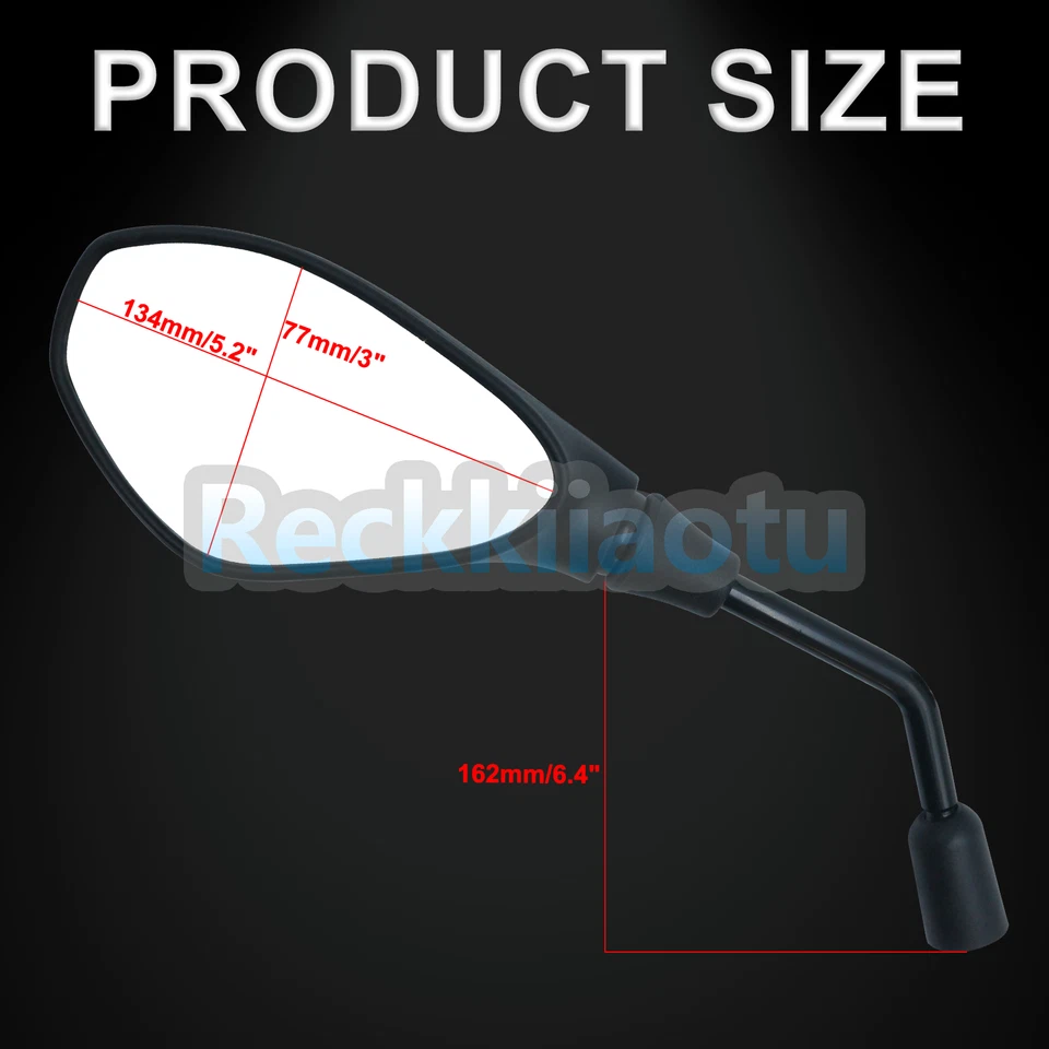 For SUZUKI GSXS 125 150 950 750 1000 1000F GSX-8S Adjustable Rear View Mirrors - Image 3 of 4