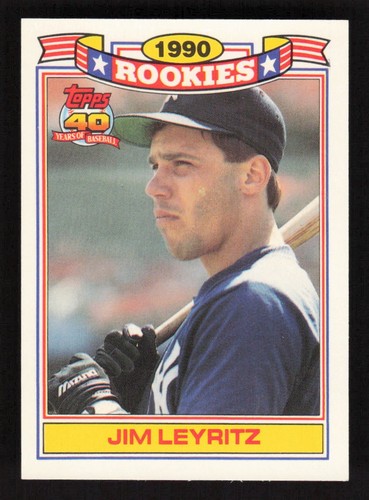 Jim Leyritz 1991 Topps Glossy Rookies #16 New York Yankees