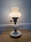 Vintage Milk Glass Hobnail Table Lamp