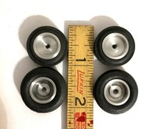 Vintage Slot Car Wheels 5-40 Threaded Fronts