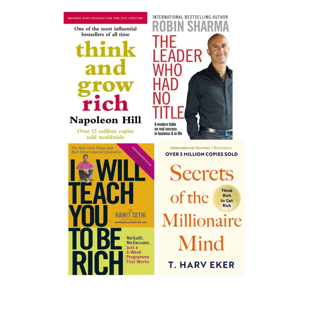 Think And Grow Rich,Leader Who Had No, I Will Teach You,Millionaire Mind 4 Books - Image 3