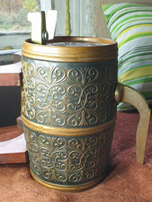 Vintage USSR Ukraine Zaporozhye Beer Wine Barrel Wood minting metal