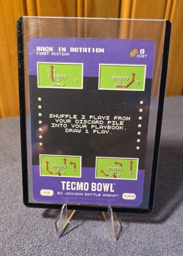 BO JACKSON BATTLE ARENA TECMO BOWL BONUS PLAY PL6 PL-6 SSP BACK IN ROTATION
