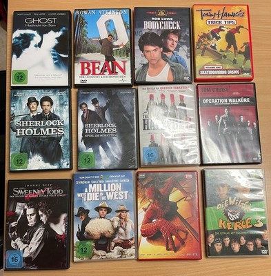 12 DVD (Bean, Spider-man, Sherlok Holmes,...)