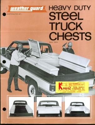 Weather Guard Heavy Duty Steel Truck Chest folder 1974