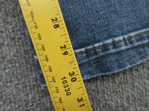Pantalones de mezclilla plateados Elyse ajustados para mujer 28 azules desgastados tiro medio (31 x 30) - Imagen 14 de 19
