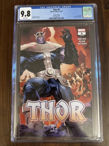 THOR #6 - 2nd Print CGC 9.8  Thanos Infinity Hammer Donny Cates Marvel 2020