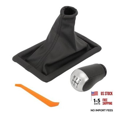 5 Speed Gear Shift Knob and Shifter Boot Cover for Mustang 2005-2009