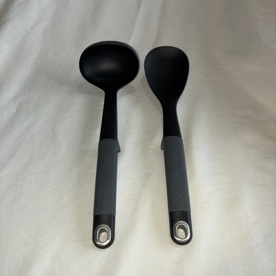 Joseph Joseph Utensil 2 Piece Tool Set Integrated Tool Rest Ladle Serving Spoon
