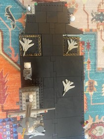 Rare COMPLETE MEGA BLOKS PRO BUILDER 9795 USS NIMITZ Lego Aircraft Carrier 