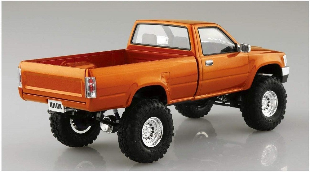自動車 80 HILUX HIGH RIDER Pickup Truck AOSHIMA Aoshima 1/24 The Tuned Car(65)Model Kit Toyota RN80 Hilux High