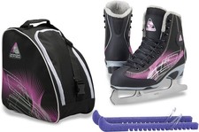 Jackson Ultima Rave RV2001 Girl's Ice Skates Black/Purple Toddler 10