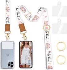 Phone Lanyard Wrist Strap Crossbody, Be Kind Cell for 0