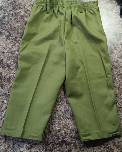 Vintage Size 2T Baby Pants 1940s-1950s Era Single Stitch Green In Color Rare!!!! - Picture 2 of 4