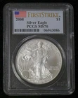 2008 MS-70 FIRST STRIKE PCGS GRADED SILVER EAGLE - SEE PICTURES