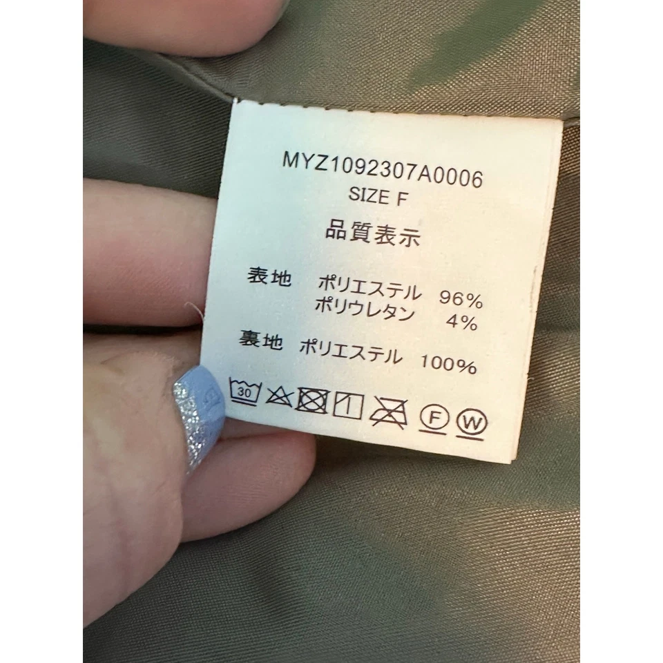 Chaqueta Blazer Mystic Gris Manga Larga Cinturón Talla Pequeña Foto 4 de 4