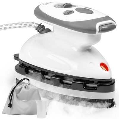 Duronic Reisebügeleisen SI2 WE 375W Mini Bügeleisen mit variablem klein, weiß 