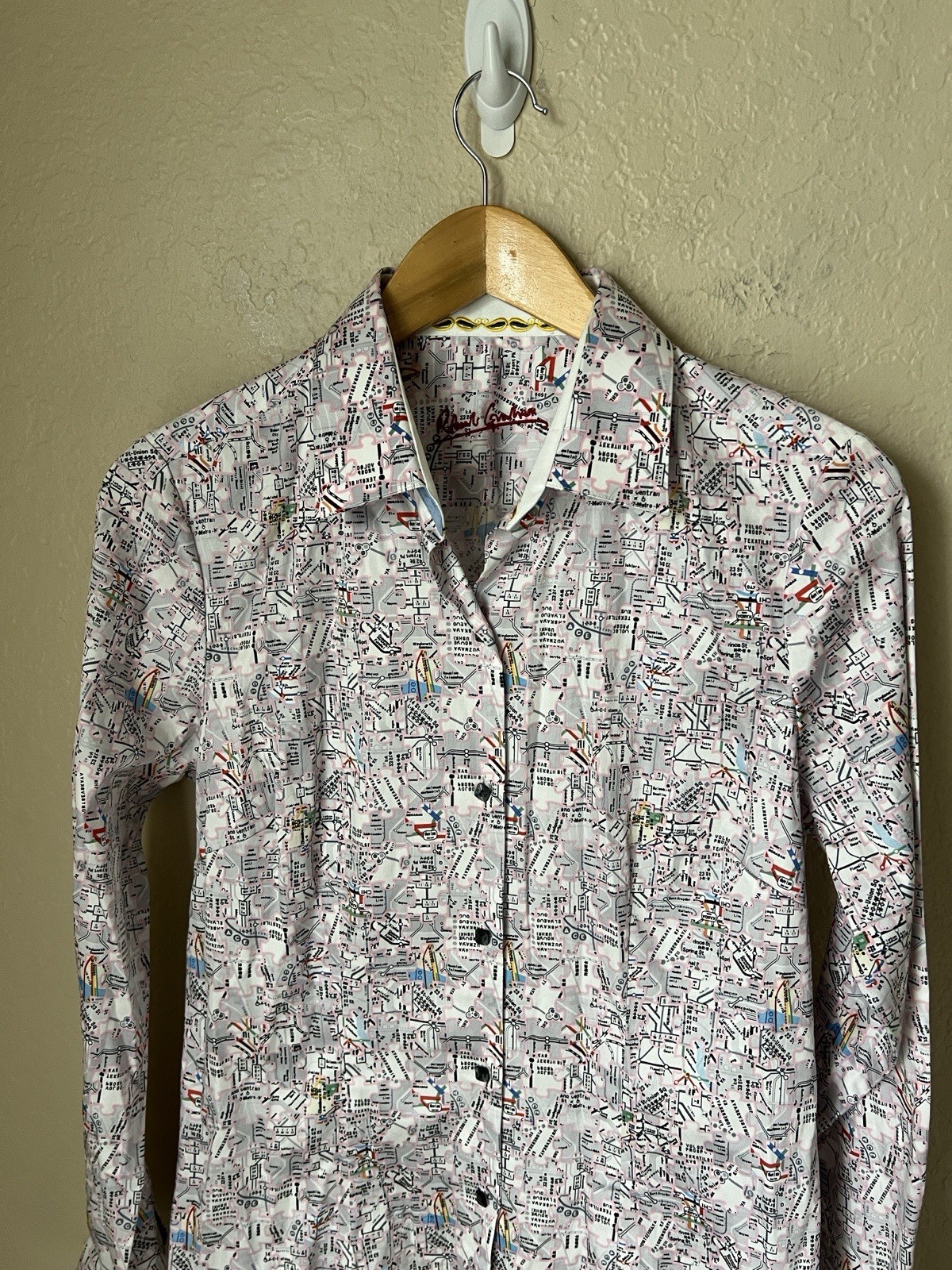 Robert Graham Map Button Down Shirt - image 3