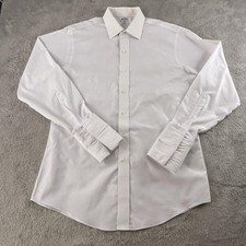 Brooks Brothers Shirt Mens 16 34/35 White French Cuff 1818 Regent Non Iron