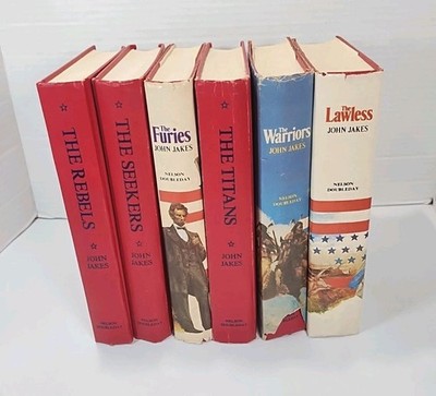 John Jakes KENT FAMILY CHRONICLES Lot of 6 Hardcover Books Vtg Volumes 1975-1978