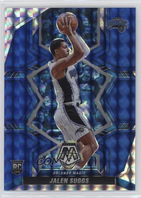 2021-22 Panini Mosaic Rookies Blue Prizm 41/99 Jalen Suggs #209 Rookie RC 0x6p