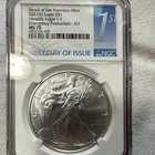 San Francisco Mint 2021(S) Silver American Eagle 1 oz .999 NGC MS70