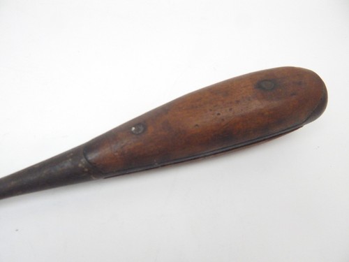 4E Antique Federal 10" Flathead Screwdriver Metal Wood Handle - Picture 2 of 8