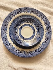 VINTAGE  8 Piece Set Blue Willow English Tableware Staffordshire England