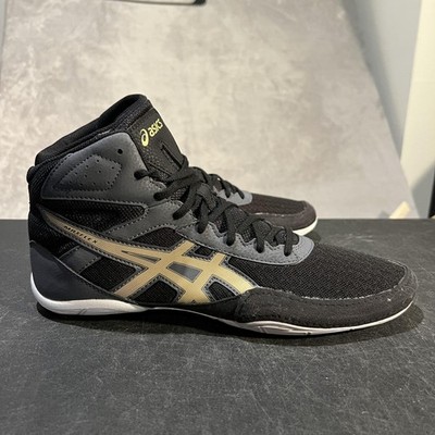 ASICS Matflex 6 Wrestling Shoes Mens 11 Black Lightweight Sneakers 1081A021