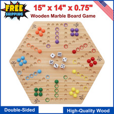 Wahoo Board Game Wooden Original Board Game 15" Classic 2Side