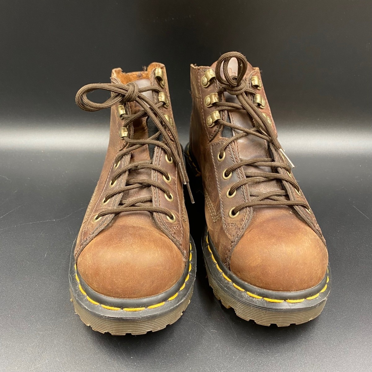 Dr. Martens 8A32 Boots Womens 8.5 Brown Made in England Vintage