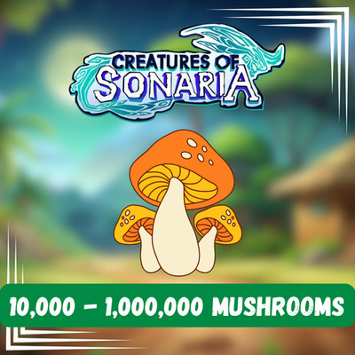 [  ONLINE] Roblox - Creatures of Sonaria  | COS Shooms|10K - 1M Mushrooms