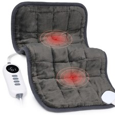Heating Pad,Weighted Heating Pad with Massaging, 3 Heat,6 Massage, Electric H...