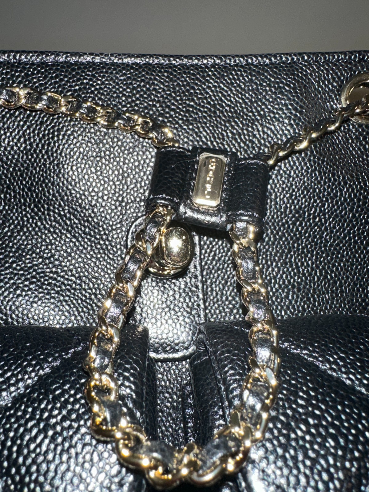 Authentic CHANEL Medium Duma Backpack – Black Quilted Calfskin - Gold Hardware image 8