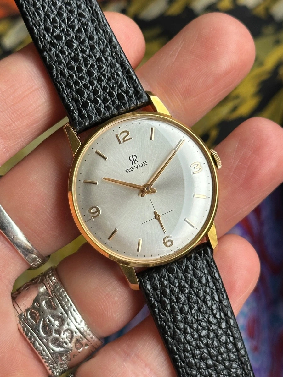 Orologio Da Polso Rotondo Con Cinturino In Pelle Blu - Design A Tema Peluche Giallo, Quarzo