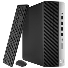 HP 600 G4 Desktop PC intel i7-8th 16GB RAM 256GB SSD 1TB HDD Wi-Fi W-K&M Win 11