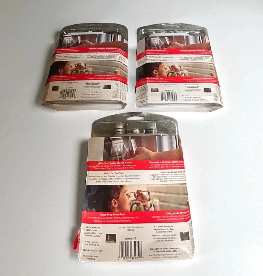 3 PACK Frigidaire PureSource 2 Water and Ice Refrigerator Filter WF2CB, NEW - Image 2 of 4