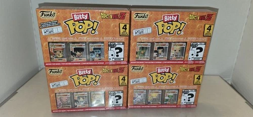 Lot of 4 Funko Bitty POP! Dragon Ball Z - 4-Pack Vinyl Figures 16 Total