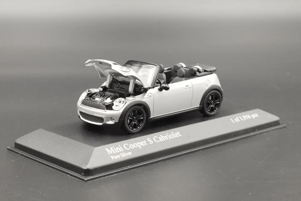 1:43 Mini Cooper S Cabriolet Silver Minichamps - Immagine 3 di 4