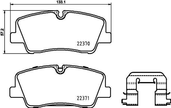 Brembo P 30 085 Bremsbelagsatz, Scheibenbremse For Hyundai-image