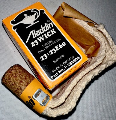 Aladdin Wick for Model 23 and 23E60 Burners NOS in Box Genuine Part - England