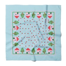 House Silk Medium Square Scarf