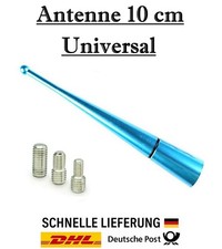 Universal 10 cm Blau Stab Autoantenne AM FM - 3 Adapter M4 M5 M6 für Renault