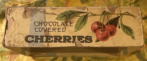 Maxixe Chocolate Covered Cherry Vintage Candy Box United Candy Company - Picture 4 of 9