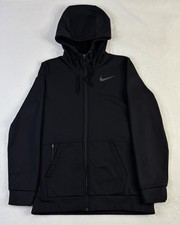 Nike Therma-FIT Men  s S Full Zip Hoodie Black Fleece Training Jacket