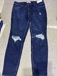 Abercrombie & Fitch The Skinny High Rise Jeans Womens 30/10 R NWT Distressed