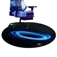 Office Chair Mats Hard-Floor Chair Mats Office Gaming Chair Mat with Blue Lig...